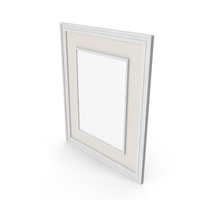 White Wood Photo Frame PNG & PSD Images