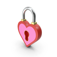 Love Lock Pad Heart Lock Icon PNG & PSD Images