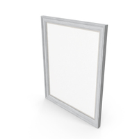 Art White Wood Frame PNG & PSD Images