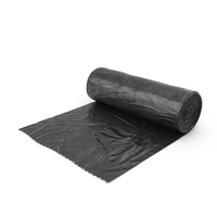 Waste Bag Unrolled Black PNG & PSD Images