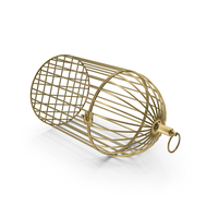 Gold Cage Lying PNG & PSD Images
