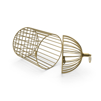 Open Overturn Gold Cage PNG & PSD Images