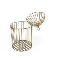 Open Vintage Gold Cage PNG & PSD Images