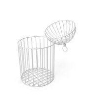 Open White Plastic Cage PNG & PSD Images