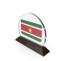 Suriname Flag Trophy PNG & PSD Images