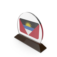 Antigua & Barbuda Flag Trophy PNG & PSD Images