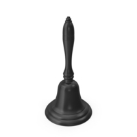 Black Hand Bell PNG & PSD Images