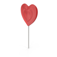 Red Heart Lollipop PNG & PSD Images