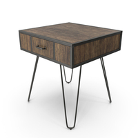 Square Side Table Brown PNG & PSD Images