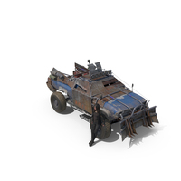 Post Apocalyptic Survivor with Truck PNG & PSD Images