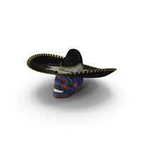 Dark Mariachi Skull PNG & PSD Images