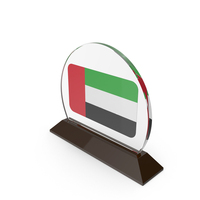 United Arab Emirates Flag Trophy PNG & PSD Images
