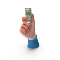 100 US Dollar Money Roll Right Hand PNG & PSD Images