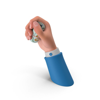 Right Hand Hold 100 US Dollar Money Roll PNG & PSD Images