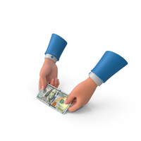 Single 100 US Dollar Money Note Give PNG & PSD Images