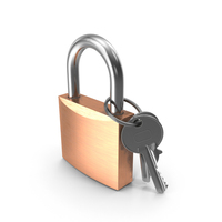 Padlock With Keys PNG & PSD Images