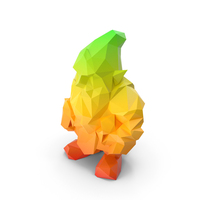 Low Poly Stylized Dwarf PNG & PSD Images