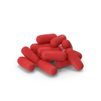Pile Of Red Capsule Pill PNG & PSD Images