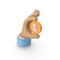 Dollar In Hand PNG & PSD Images