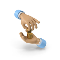 Hand Giving Coins PNG & PSD Images