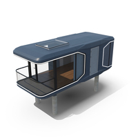 Capsule House Small on Pillars PNG & PSD Images