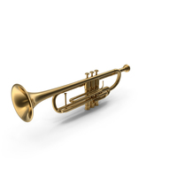 Gold Trumpet PNG & PSD Images