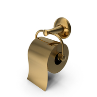 Gold Toilet Paper PNG & PSD Images