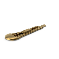 Gold Stationery Knife PNG & PSD Images