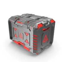 Metal Futuristic Storage Box Locked PNG & PSD Images