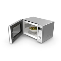 Microwave Oven with Food PNG & PSD Images