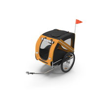 Pet Bike Trailer Yellow PNG & PSD Images