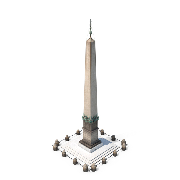 Vatican Obelisk with Railing PNG & PSD Images