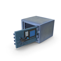 Locker Money Save Blue Open PNG & PSD Images
