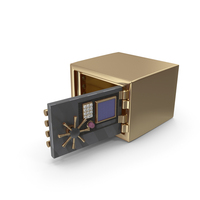 Locker Money Save Golden Open PNG & PSD Images