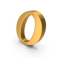 Alphabet Times  Roman Italic Small Gold O PNG & PSD Images