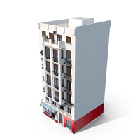 Photorealistic Low Poly Building PNG & PSD Images