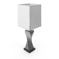 Modern Table Lamp 07 - Antique Silver Lamp PNG & PSD Images
