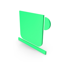 Green Cup And Saucer Symbol Straight PNG & PSD Images