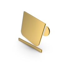 Gold Cup And Saucer Symbol Positioned Diagonally PNG & PSD Images