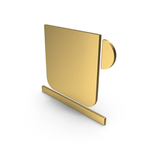 Gold Cup And Saucer Symbol Straight PNG & PSD Images