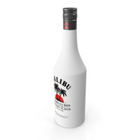 High detailed Malibu Liquor Bottle PNG & PSD Images