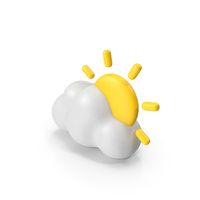Partly Cloudy Weather Icon PNG & PSD Images