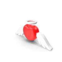 Angel Heart Love Valentine Heart Wing Icon PNG & PSD Images