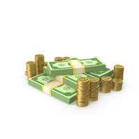 Money With Coins PNG & PSD Images