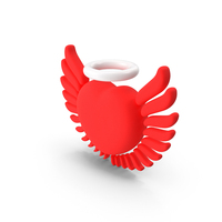 Heart Angel Love Valentine Wing Icon PNG & PSD Images
