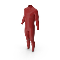 Men Red Rubber Bodysuit PNG & PSD Images