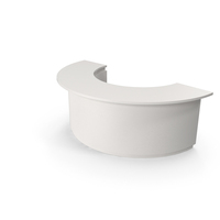White Half Circle Counter Bar PNG & PSD Images
