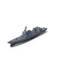 Akizuki Class Destroyer 19DD PNG & PSD Images