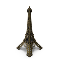Eiffel Tower Bronze Replica PNG & PSD Images