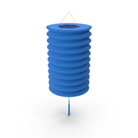 Colorful Chinese Blue Paper Lantern PNG & PSD Images